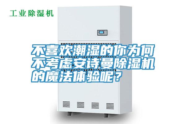 不喜歡潮濕的你為何不考慮安詩曼除濕機的魔法體驗呢？