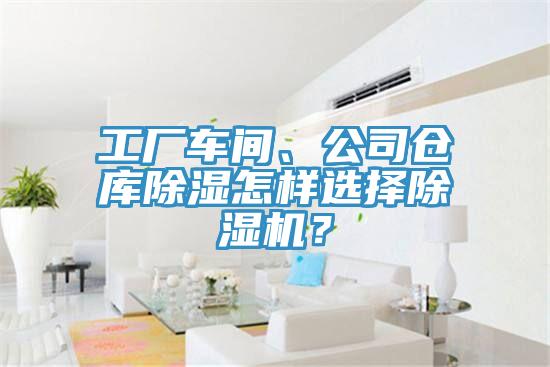 工廠車間、公司倉庫除濕怎樣選擇除濕機？