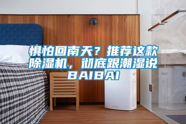 懼怕回南天？推薦這款除濕機，徹底跟潮濕說BAIBAI