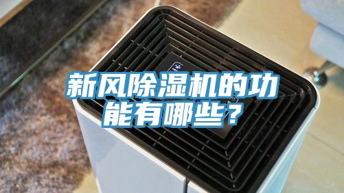 新風除濕機的功能有哪些？